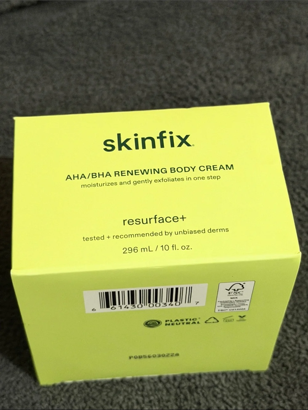 Skinfix Resurface+ AHA/BHA Renewing Body Cream
